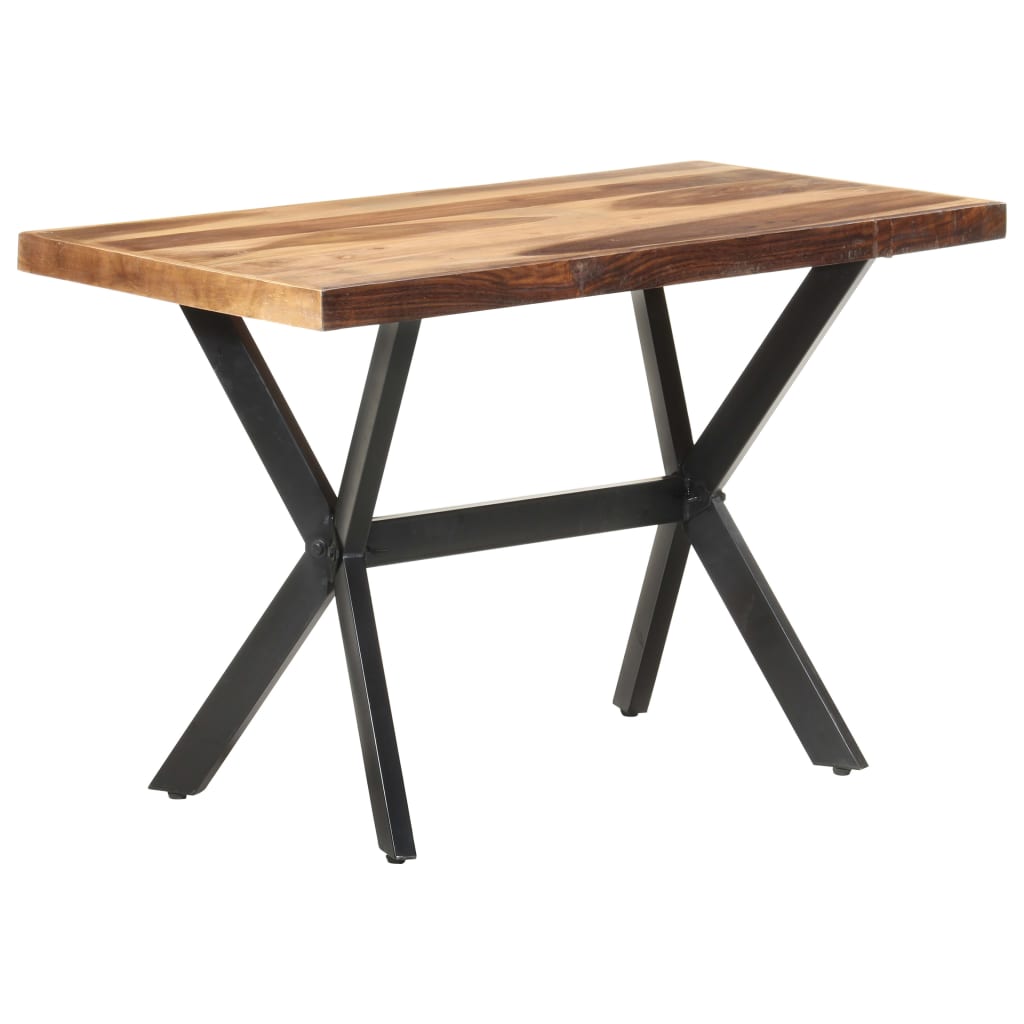 Mesa de comedor de madera acacia acabado miel 120x60x75 cm