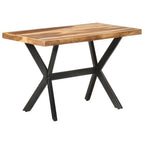 Mesa de comedor de madera acacia acabado miel 120x60x75 cm