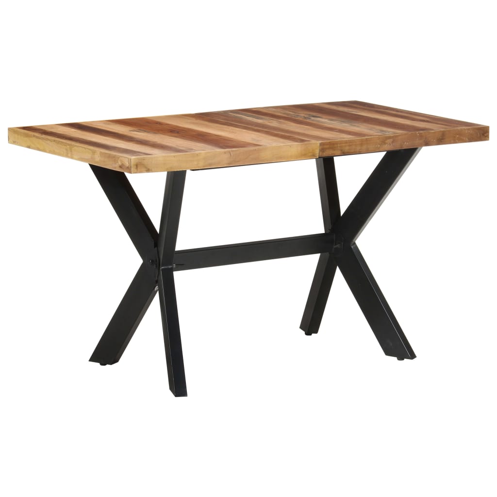 Mesa de comedor de madera acacia acabado miel 120x60x75 cm