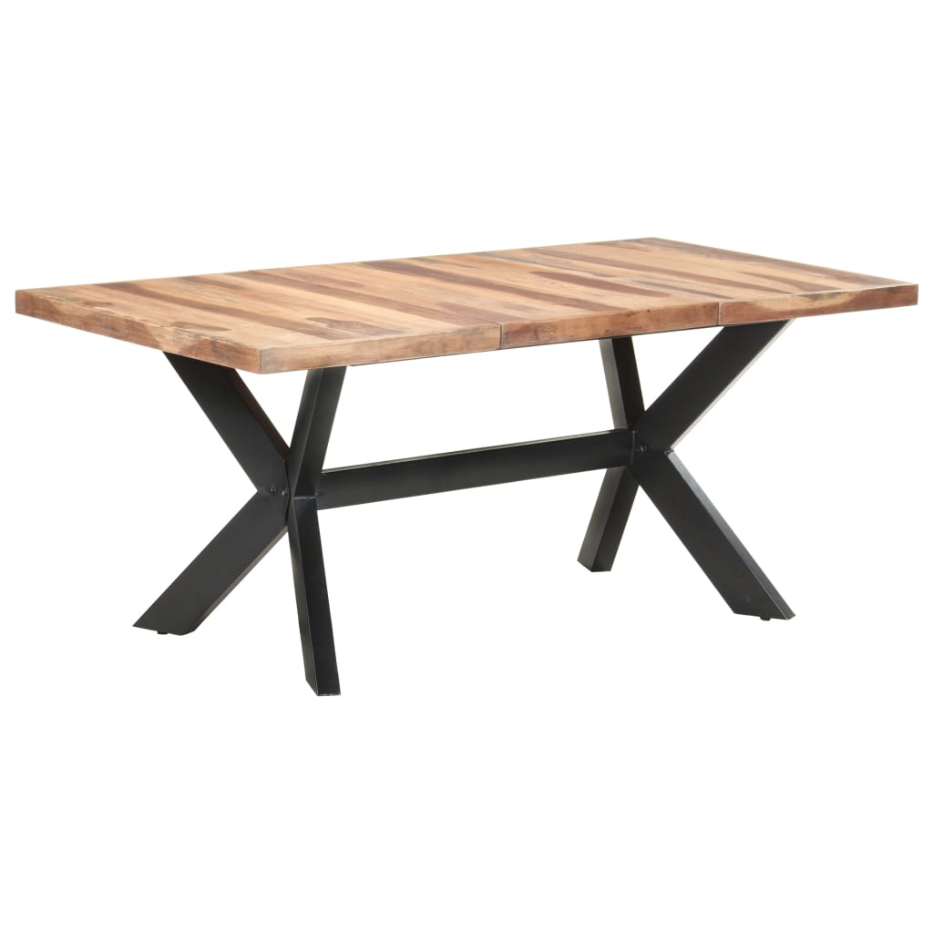 Mesa de comedor de madera acacia acabado miel 120x60x75 cm
