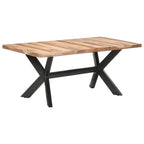 Mesa de comedor de madera acacia acabado miel 120x60x75 cm