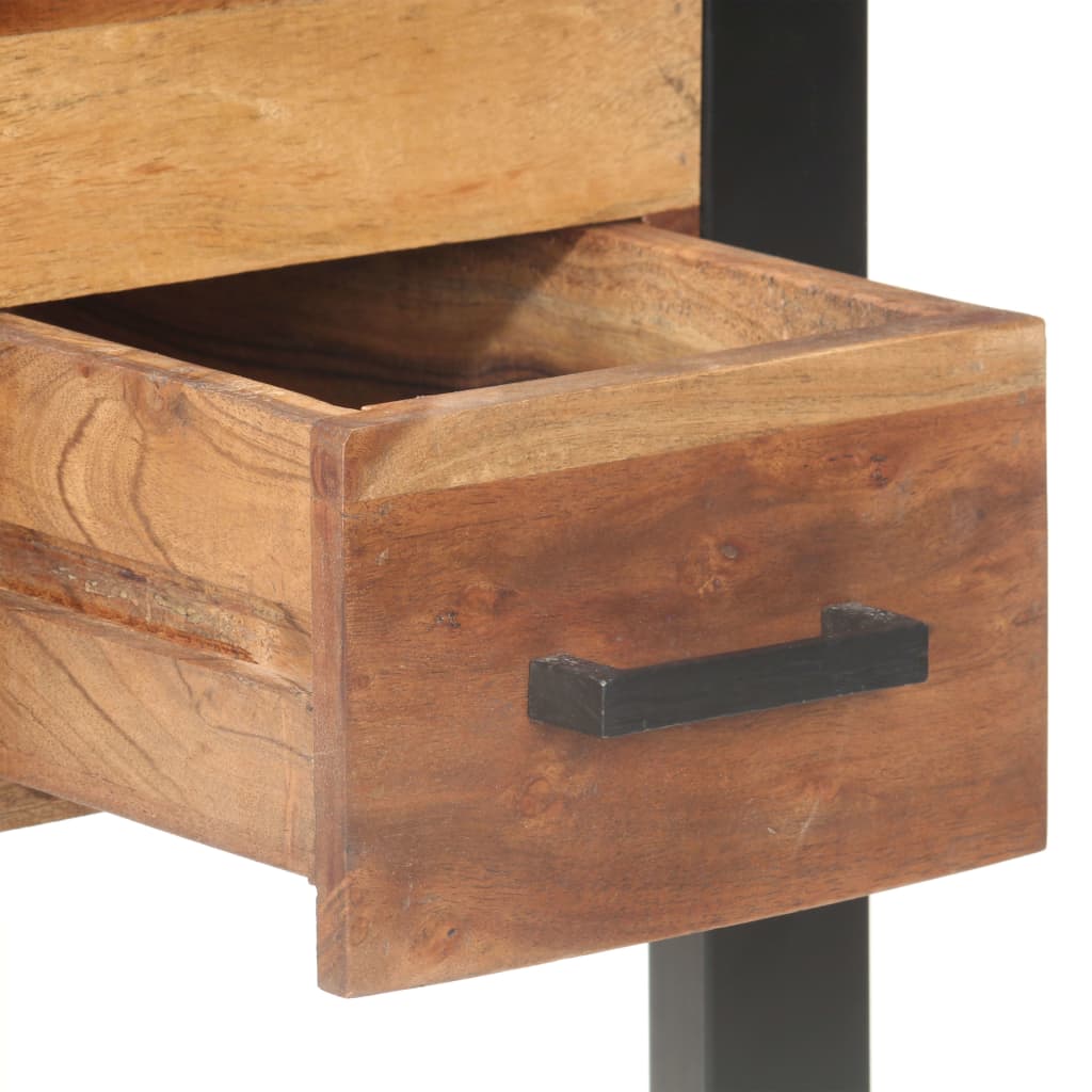 Escritorio de madera maciza 110x50x76 cm