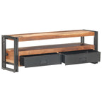 Mueble de TV de madera maciza 120x30x40 cm
