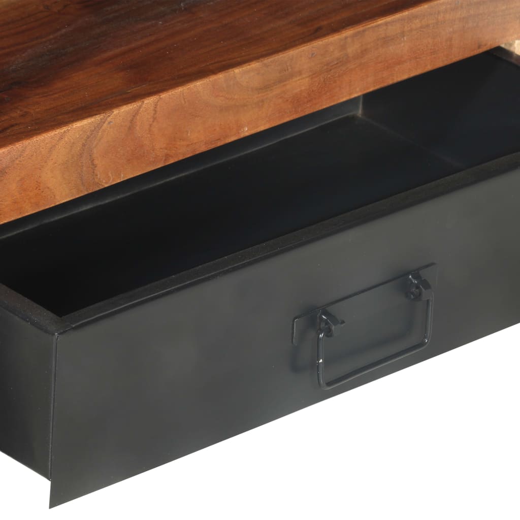Mueble de TV de madera maciza 120x30x40 cm