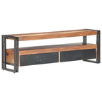 Mueble de TV de madera maciza 120x30x40 cm