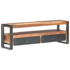 Mueble de TV de madera maciza 120x30x40 cm