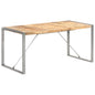 Mesa de sala de jantar em madeira de mangueira maciça rugosa 120x60x75 cm