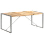 Mesa de sala de jantar em madeira de mangueira maciça rugosa 120x60x75 cm