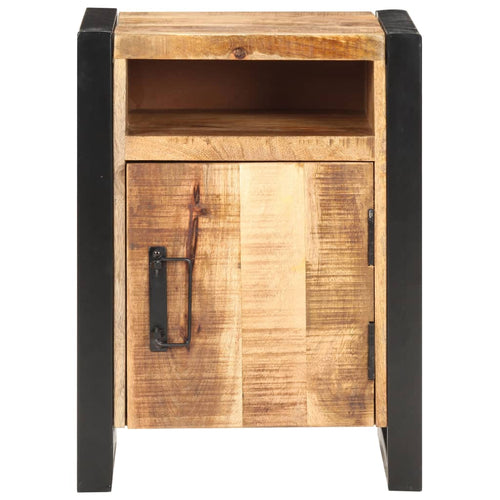 Solid Mango Wood Bedside Table 40x35x55 cm