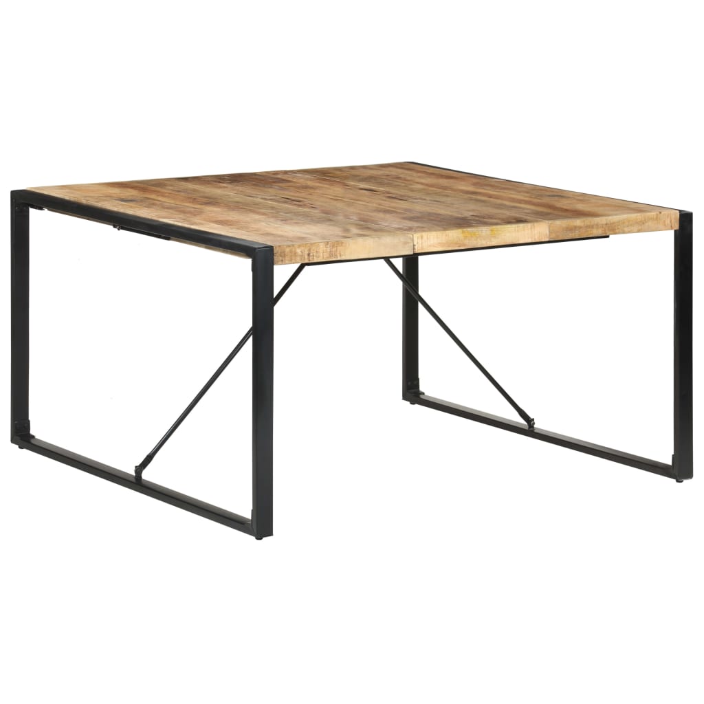 Mesa de comedor madera de mango rugosa 120x60x76 cm