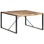 Mesa de comedor madera de mango rugosa 120x60x76 cm