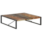 Mesa de centro madera maciza reciclada 100x60x38 cm