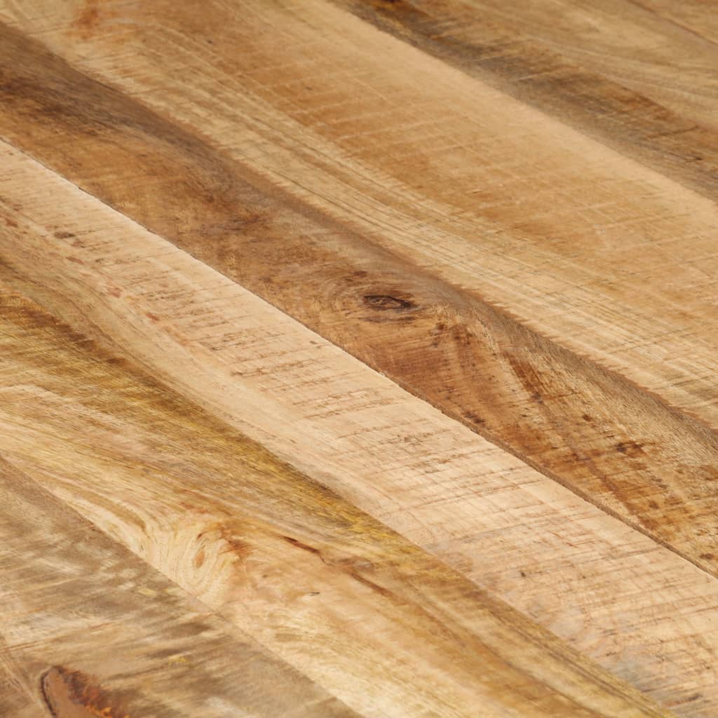 Mesa de centro madera de mango rugosa 120x120x40 cm