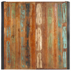 Mesa de centro de madera maciza reciclada 120x120x40 cm