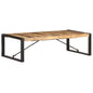 Mesa de centro madera de mango rugosa 120x120x40 cm