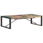 Mesa de centro madera maciza reciclada 100x60x38 cm