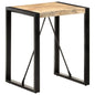 Mesa de comedor de madera maciza reciclada 70x70x75 cm