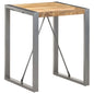 Mesa de comedor de madera maciza reciclada 70x70x75 cm