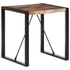 Mesa de comedor de madera maciza reciclada 70x70x75 cm