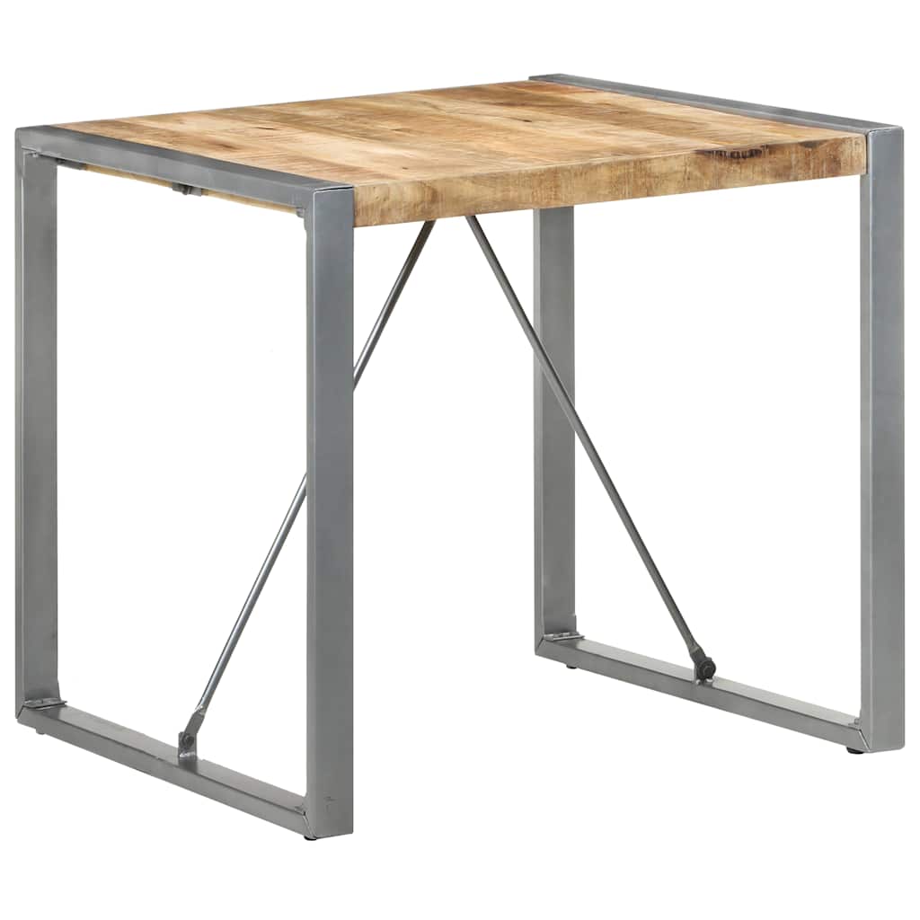 Mesa de comedor madera de mango rugosa 120x60x76 cm