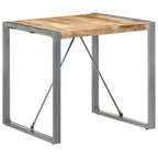 Mesa de comedor madera de mango rugosa 120x60x76 cm