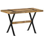 Mesa de comedor madera de mango rugosa 120x60x76 cm