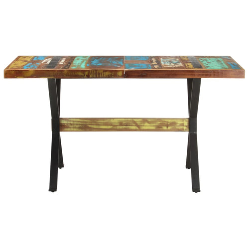 Recycled Solid Wood Dining Table 140x70x76 cm
