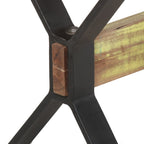 Mesa de comedor de madera maciza reciclada 140x70x76 cm