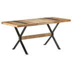Mesa de comedor de madera acacia acabado miel 120x60x75 cm