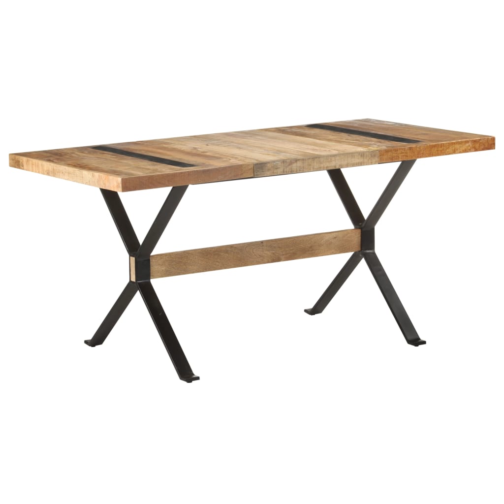 Mesa de comedor de madera acacia acabado miel 120x60x75 cm