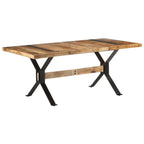 Mesa de comedor madera de mango rugosa 120x60x76 cm