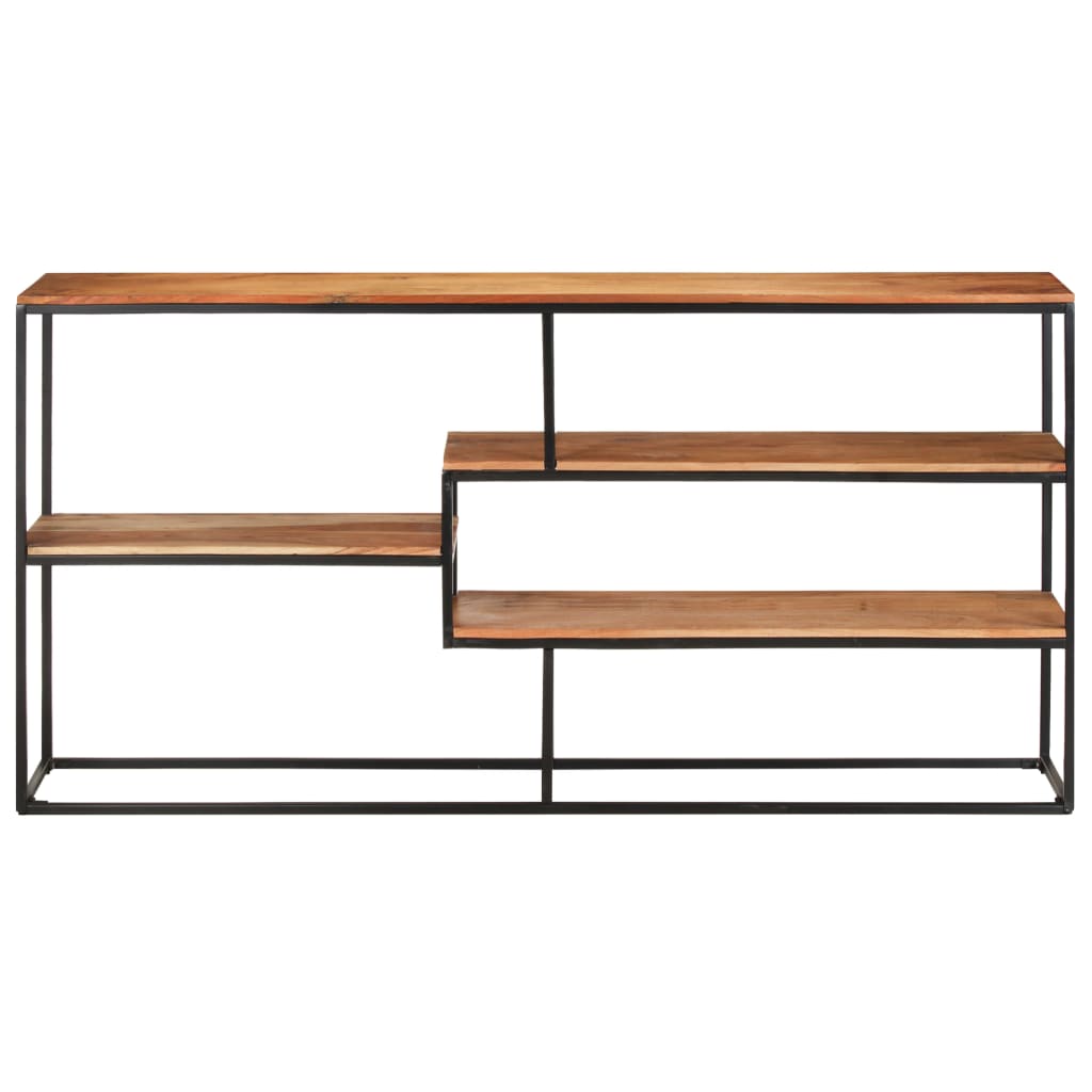 Aparador de madera maciza de acacia 150x30x75 cm