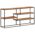 Aparador de madera maciza de acacia 150x30x75 cm