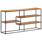 Aparador de madera maciza de acacia 150x30x75 cm