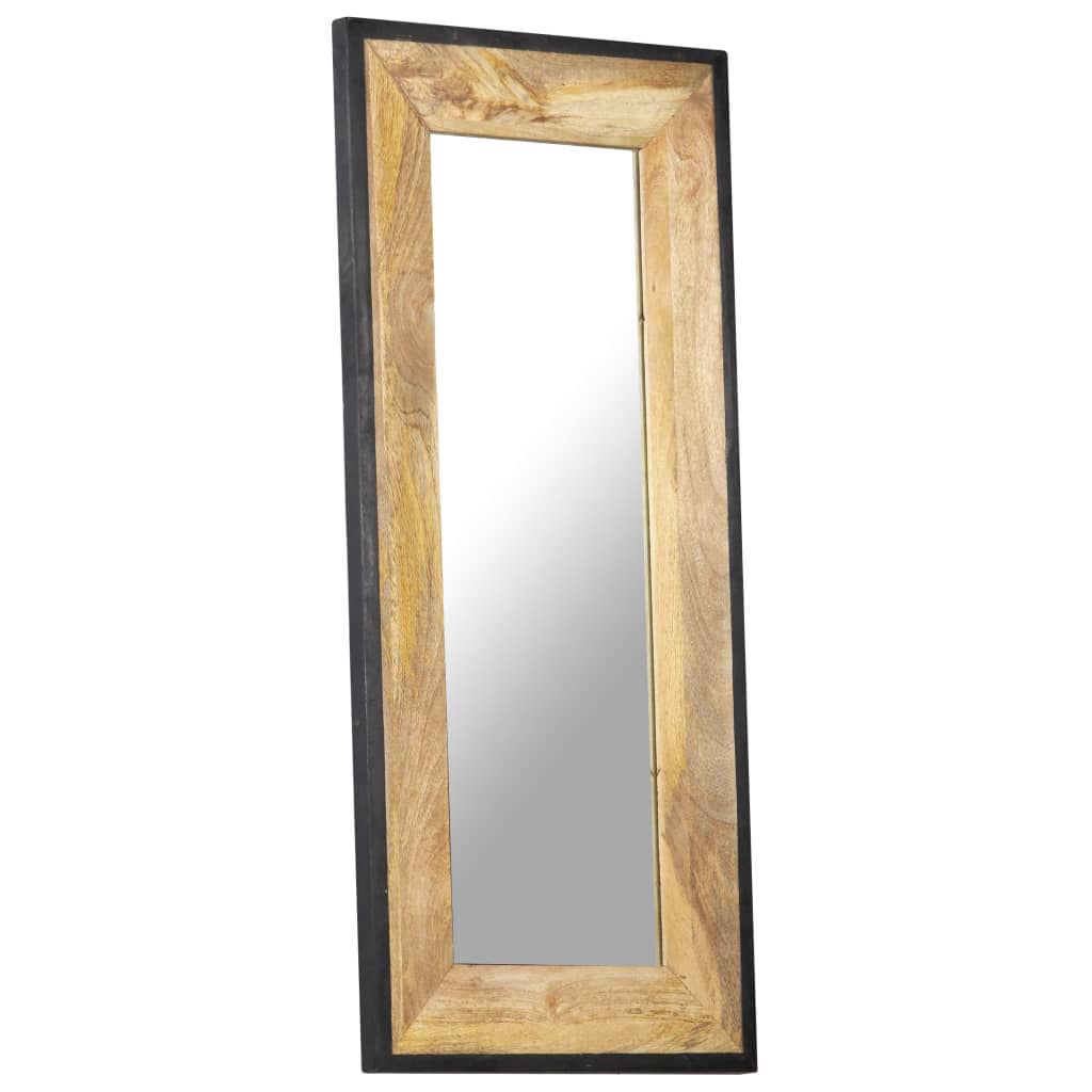 Espejo de madera maciza de mango 110x50 cm
