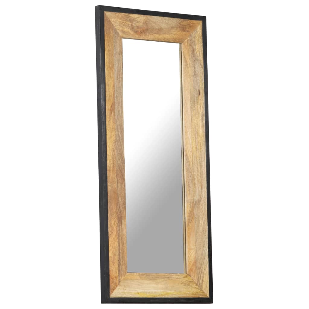 Espejo de madera maciza de mango 110x50 cm