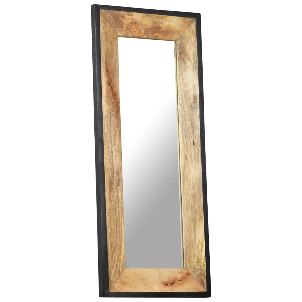 Espejo de madera maciza de mango 110x50 cm