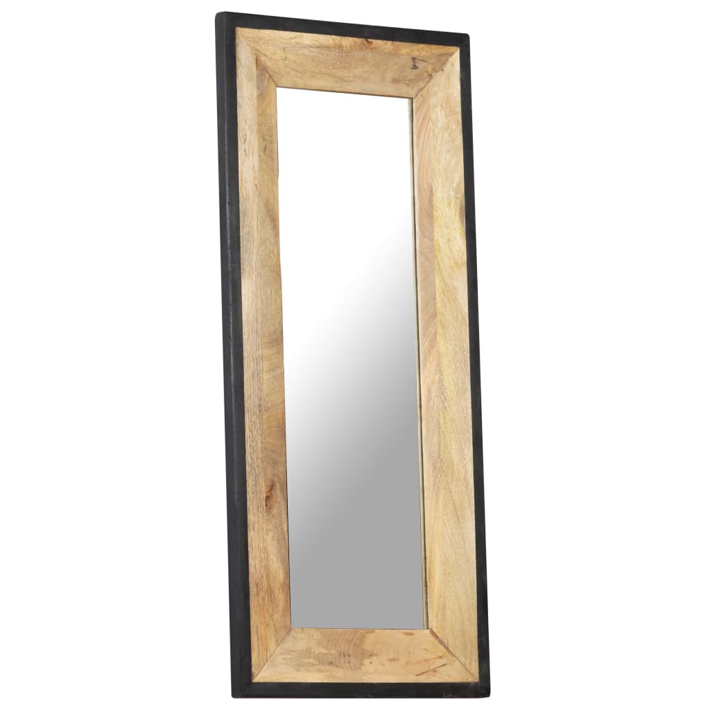 Espejo de madera maciza de mango 110x50 cm