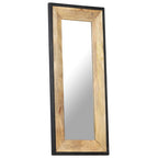 Espejo de madera maciza de mango 110x50 cm