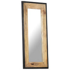 Espejo de madera maciza de mango 110x50 cm