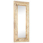 Espejo tallado a mano madera maciza de mango 110x50x2,6 cm