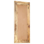 Espejo tallado a mano madera maciza de mango 110x50x2,6 cm