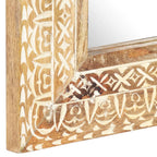 Espejo tallado a mano madera maciza de mango 110x50x2,6 cm
