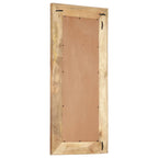 Espejo tallado a mano madera maciza de mango 110x50x2,5 cm
