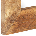 Espejo tallado a mano madera maciza de mango 110x50x2,5 cm