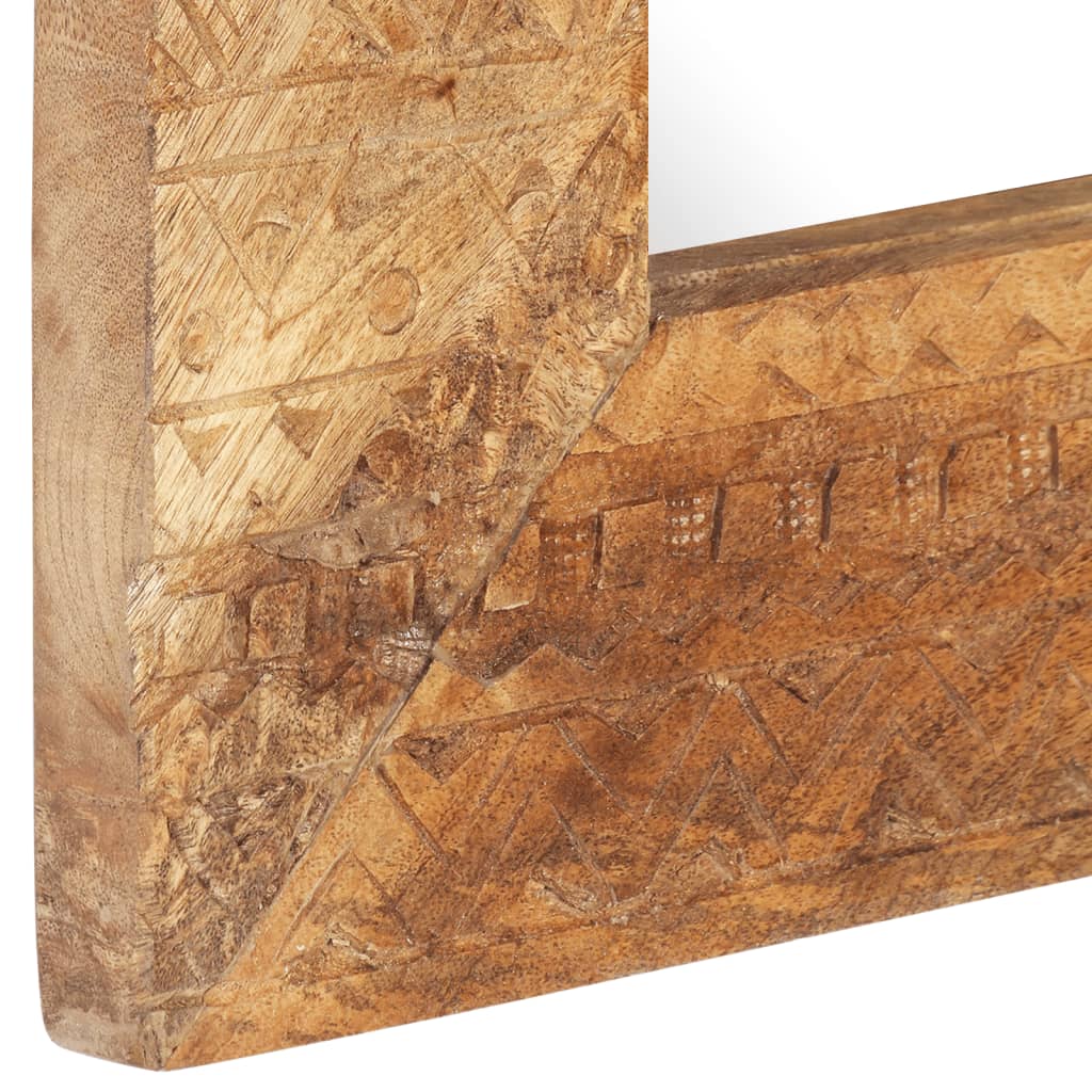 Espejo tallado a mano madera maciza de mango 110x50x2,5 cm
