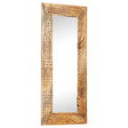 Espejo tallado a mano madera maciza de mango 110x50x2,5 cm