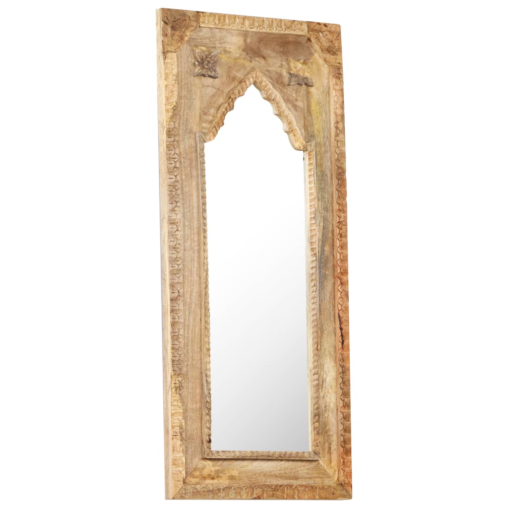 Espejo de madera maciza de mango 50x3x110 cm