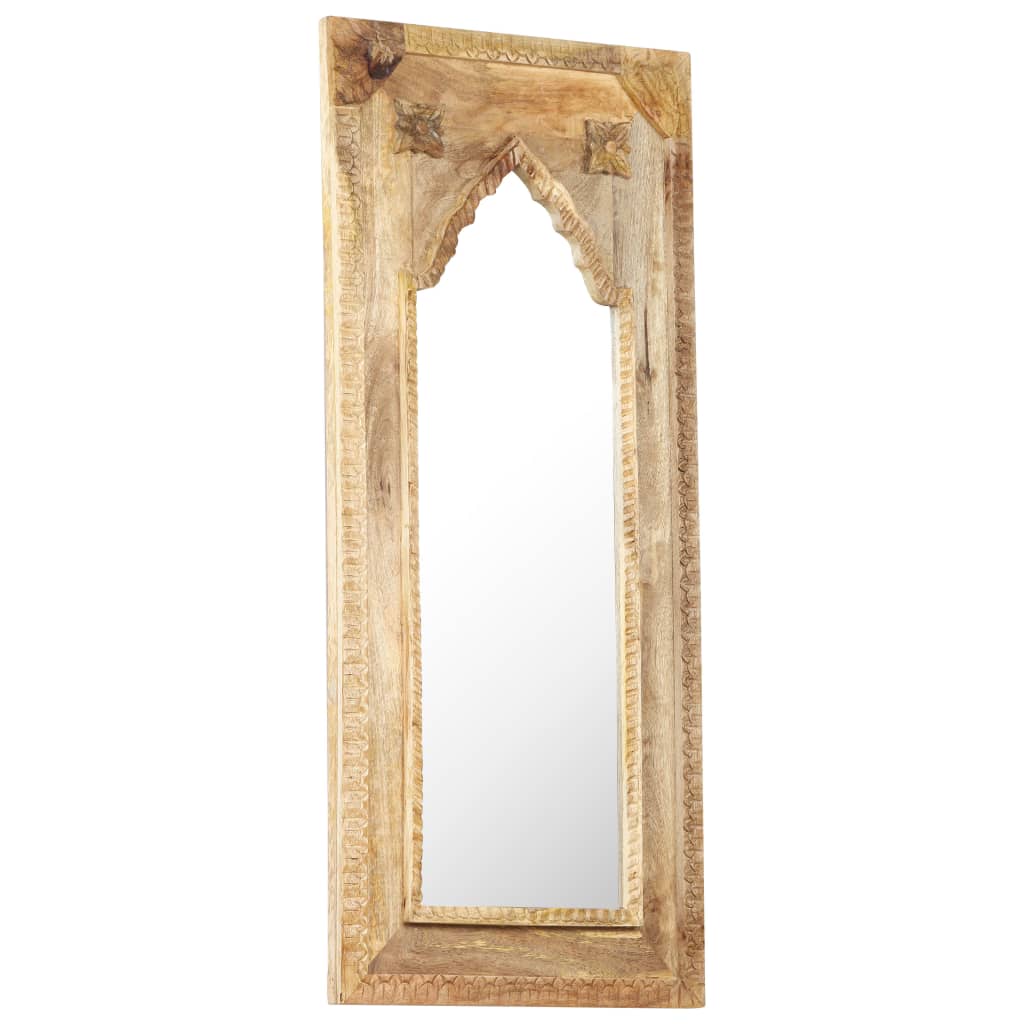 Espejo de madera maciza de mango 50x3x110 cm