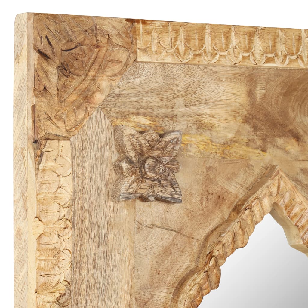 Espejo de madera maciza de mango 50x3x110 cm